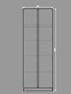 Шкаф двухстворчатый для одежды «Фаворит», 800×520×2236 мм, цвет кашемир 10893754