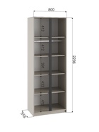 Шкаф двухстворчатый для одежды «Фаворит», 800×520×2236 мм, цвет кашемир 10893754