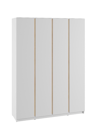 Шкаф четырехстворчатый для одежды «Фаворит», 1600×520×2236 мм, цвет белый