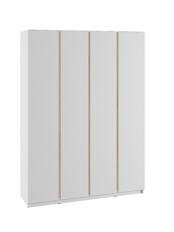 Шкаф четырехстворчатый для одежды «Фаворит», 1600×520×2236 мм, цвет белый - Фото 1