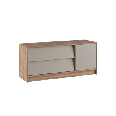 Тумба под ТВ напольная «Ева», 1202×400×525 мм, цвет крафт табачный/кашемир