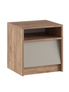 Тумба прикроватная «Ева», с ящиком, 418×370×440 мм, цвет крафт табачный/кашемир - Фото 1