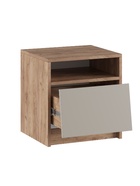 Тумба прикроватная «Ева», с ящиком, 418×370×440 мм, цвет крафт табачный/кашемир - Фото 2