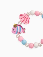 Браслет детский «Выбражулька» ракушка, рыбка, жемчуг, голубо-розовый 10875357
