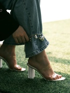 Колье «Многослойность» цепь с сердечком, белое в серебре - Фото 6