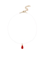 Кулон на леске «Гранат», бордовый в золоте, 33 см + 5 см доп, цепочка - Фото 2