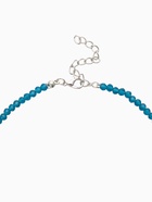 Чокер из бисера «Хрусталь», морской в серебре, 36 см + 5 см доп, цепочка - Фото 4