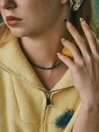 Чокер из бисера «Хрусталь», морской в серебре, 36 см + 5 см доп, цепочка - Фото 2