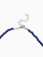 Чокер из бисера «Хрусталь» тёмно-синий в серебре, 36 см + 5 см доп, цепочка - Фото 4