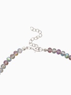 Чокер из бисера «Хрусталь», бензиновый в серебре, 37 см + 5 см доп, цепочка - Фото 4