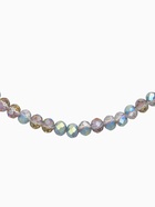 Чокер из бисера «Хрусталь», бензиновый в серебре, 37 см + 5 см доп, цепочка - Фото 3