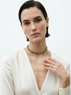 Чокер из бисера «Хрусталь», зелёный в серебре, 36 см + 5 см доп, цепочка - Фото 2