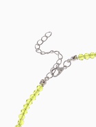 Чокер из бисера «Хрусталь», травяной в серебре, 36 см + 5 см доп, цепочка - Фото 3