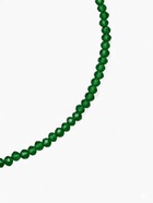 Чокер из бисера «Хрусталь», зелёный в серебре, 36 см + 5 см доп, цепочка - Фото 3