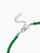 Чокер из бисера «Хрусталь», зелёный в серебре, 36 см + 5 см доп, цепочка - Фото 4