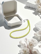 Чокер из бисера «Хрусталь», травяной в серебре, 36 см + 5 см доп, цепочка - Фото 4