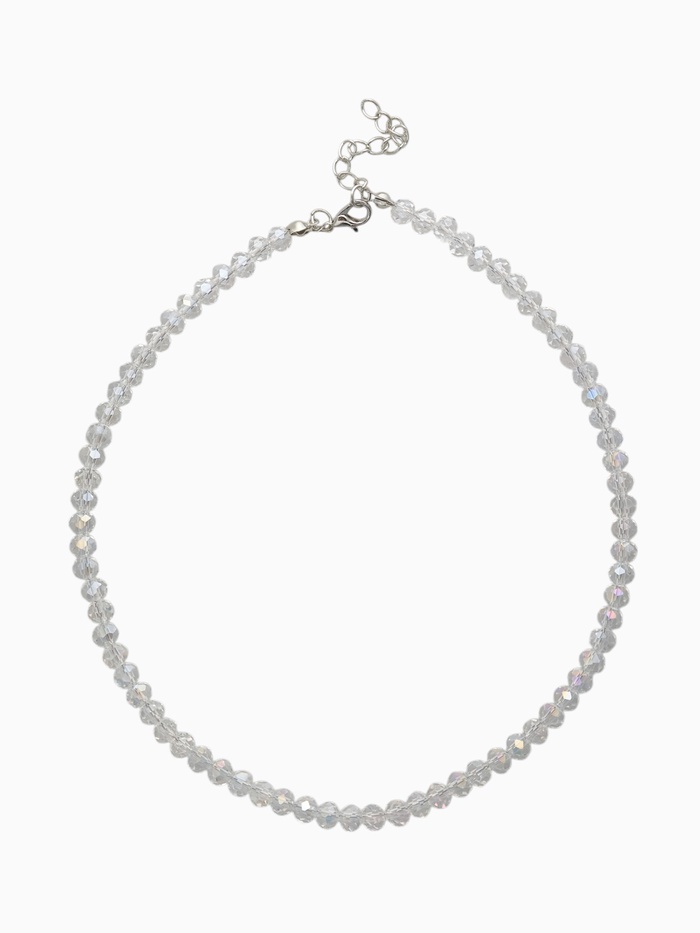 Чокер из бисера «Хрусталь», разноцветный в серебре, 36 см + 5 см доп, цепочка - Фото 1