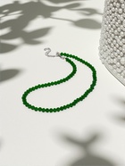 Чокер из бисера «Хрусталь», цвет изумруд в серебре, 35 см + 5 см доп, цепочка - Фото 5
