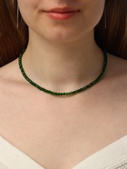 Чокер из бисера «Хрусталь», цвет изумруд в серебре, 35 см + 5 см доп, цепочка - Фото 6