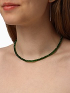 Чокер из бисера «Хрусталь», цвет изумруд в серебре, 35 см + 5 см доп, цепочка - Фото 2