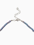 Чокер из бисера «Хрусталь», серый в серебре, 36 см + 5 см доп, цепочка - Фото 4