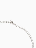 Чокер «Сердце» жемчужные бусины, белый в серебре, 32 см + 5 см доп, цепочка - Фото 4