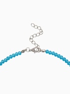 Чокер из бисера «Хрусталь», сердце, голубой в серебре, 36 см + 5 см доп, цепочка - Фото 4