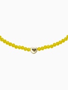 Чокер из бисера «Хрусталь», сердце, жёлтый в золоте, 36 см + 5 см доп, цепочка - Фото 3