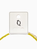 Чокер из бисера «Хрусталь», сердце, жёлтый в золоте, 36 см + 5 см доп, цепочка - Фото 6