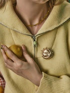 Чокер из бисера «Хрусталь», сердце, жёлтый в золоте, 36 см + 5 см доп, цепочка - Фото 2