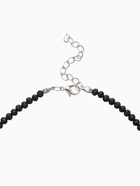 Чокер из бисера «Хрусталь», сердце, чёрный в серебре, 36 см + 5 см доп, цепочка - Фото 4