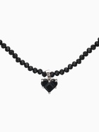 Чокер из бисера «Хрусталь», сердце, чёрный в серебре, 36 см + 5 см доп, цепочка - Фото 3