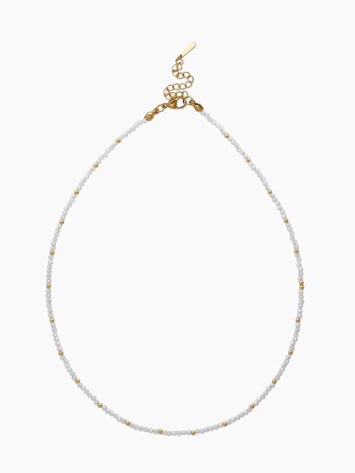 Чокер из бисера «Хрусталь», разноцветный в золоте, 37 см + 5 см доп, цепочка - Фото 1