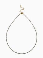 Чокер из бисера «Хрусталь», серый в золоте, 37 см + 5 см доп, цепочка - Фото 1