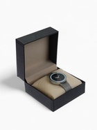 Коробочка подарочная для часов из экокожи, 10×10×6 см, вставка бежевая, чёрная - Фото 3