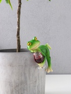 Фигурка для флорариума «Лягуха с бокалом - расслабляемся», полистоун, декор на кашпо, 9.5×4.5×7.5 см - Фото 3