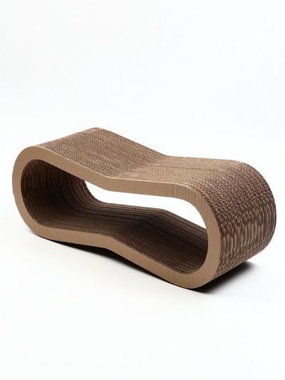 Когтеточка-лежанка «Зверьё Моё» ВОСЬМЕРКА, 59×21×22 см, картон