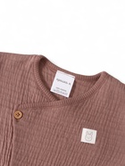 Комбинезон детский из жатой ткани «Крошка Я», рост 62-68 см, шоколадный - Фото 2