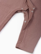 Комбинезон из жатой ткани Крошка Я, р.74-80 см, шоколадный - фото 809140706