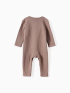 Комбинезон детский из жатой ткани «Крошка Я», рост 74-80 см, шоколадный - Фото 9