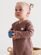 Комбинезон детский из жатой ткани «Крошка Я», рост 80-86 см, шоколадный - Фото 4