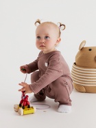 Комбинезон детский из жатой ткани «Крошка Я», рост 86-92 см, шоколадный - фото 809050144