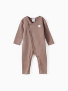 Комбинезон детский из жатой ткани «Крошка Я», рост 86-92 см, шоколадный - Фото 5