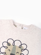 Костюм детский (свитшот, штанишки) «Крошка Я», размер 62-68 см, серый/зеленый - Фото 7