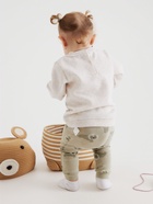 Костюм детский (свитшот, штанишки) «Крошка Я», размер 74-80 см, серый/зеленый - Фото 3