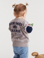 Свитшот детский «Крошка Я», рост 80-86 см, серый - Фото 4