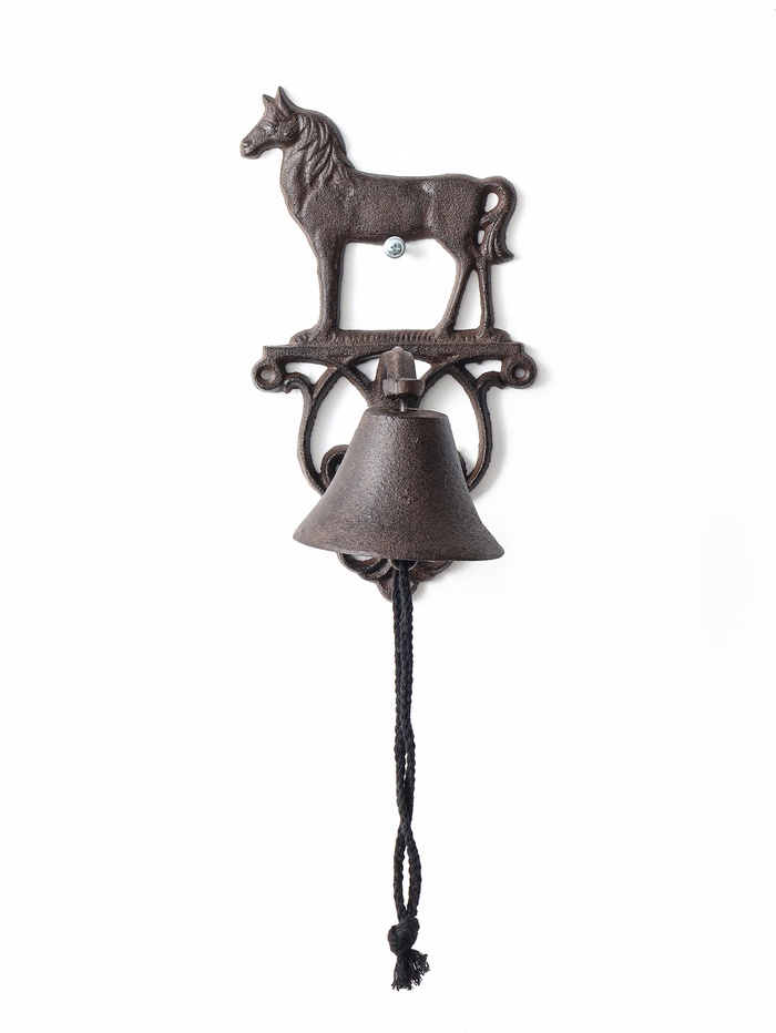 Колокол настенный «Конь», чугун, сувенирный декор, 13.5×14×25 см - Фото 1