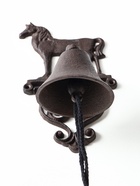Колокол настенный «Конь», чугун, сувенирный декор, 13.5×14×25 см 10869143 - фото 16636397