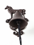 Колокол настенный «Конь», чугун, сувенирный декор, 13.5×14×25 см - Фото 4