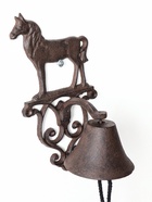 Колокол настенный «Конь», чугун, сувенирный декор, 13.5×14×25 см - Фото 6
